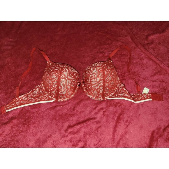Red Lacey Bra 34D - Picture 5 of 5